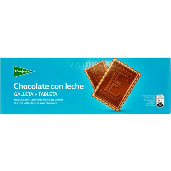 Imagem de Bolachas Cobertas com Chocolate de Leite EL CORTE INGLÉS emb.150g