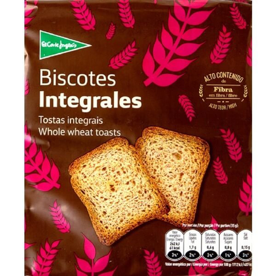 Imagem de Tostas de Trigo Integrais EL CORTE INGLÉS emb.225g