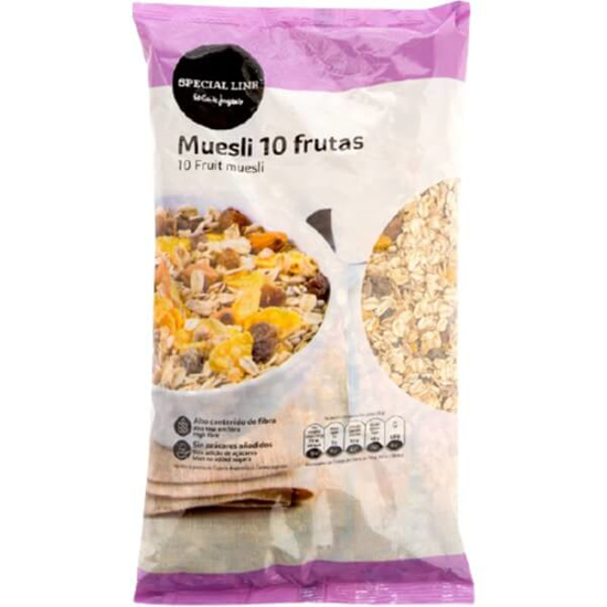 Imagem de Muesli 10 Frutas sem Açúcar Adicionado SPECIAL LINE EL CORTE INGLÉS emb.1kg