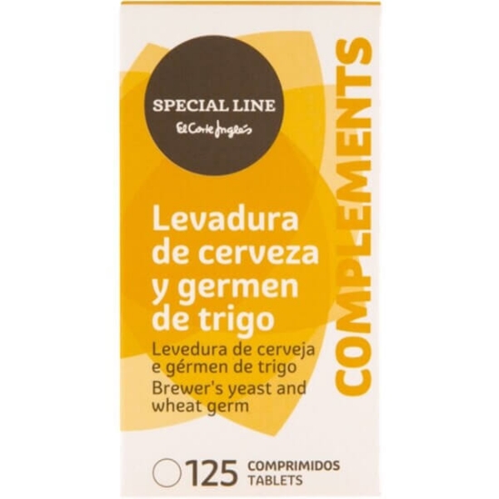 Imagem de Suplemento Levedura de Cerveja e Gérmen de Trigo 125 Comprimidos SPECIAL LINE EL CORTE INGLÉS emb.75g