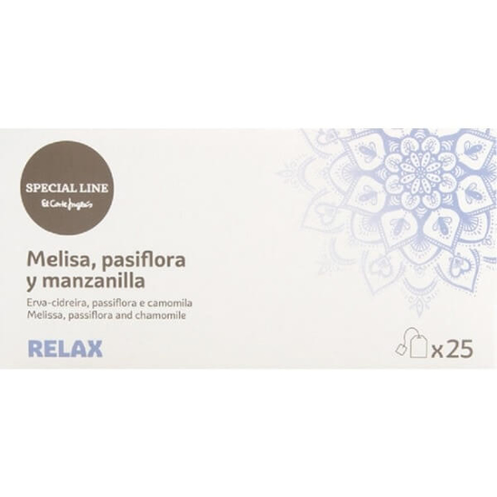 Imagem de Infusão Relaxante Erva-Cidreira, Passiflora e Camomila SPECIAL LINE EL CORTE INGLÉS emb.25 unidades