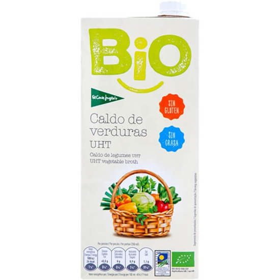 Imagem de Caldo de Legumes UHT sem Glúten Biológico EL CORTE INGLÉS BIO emb.1L