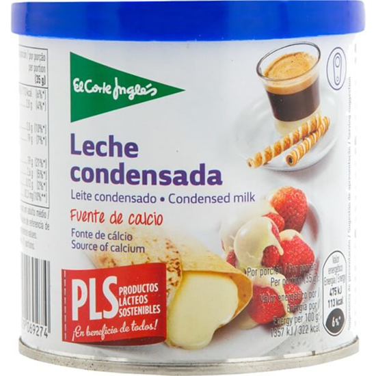 Imagem de Leite Condensado EL CORTE INGLÉS lata 370g