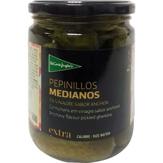 Imagem de Cornichons em Vinagre Sabor Anchova EL CORTE INGLÉS frasco 225g