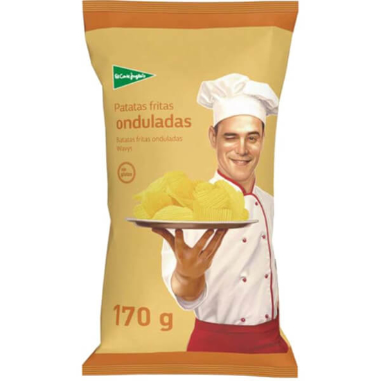 Imagem de Batatas Fritas Onduladas sem Glúten EL CORTE INGLÉS emb.170g