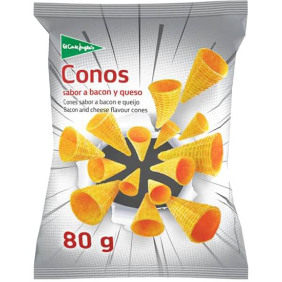 Imagem de Cones Sabor a Bacon e Queijo EL CORTE INGLÉS emb.80g