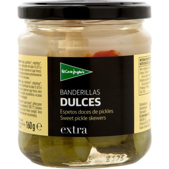 Imagem de Espetos Doces de Pickles EL CORTE INGLÉS frasco 160g