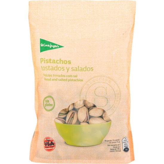 Imagem de Pistachos Torrados com Sal sem Glúten EL CORTE INGLÉS emb.175g