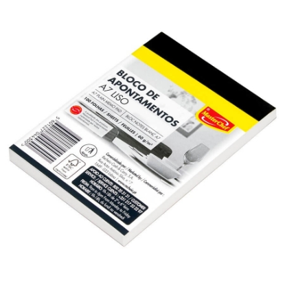Mostrar detalhes para Bloco Apontamentos A7 100Folhas Liso MASTERCHEF 1un Imagem de Bloco Apontamentos A7 100Folhas Liso MASTERCHEF 1un