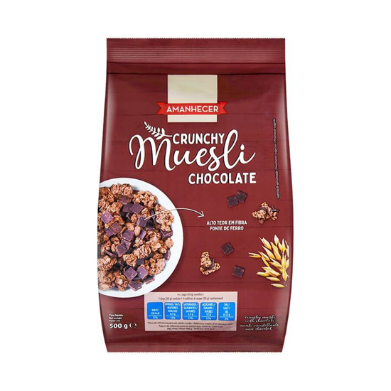 Imagem de Cereais Crunchy Muesli Chocolate AMANHECER 500g