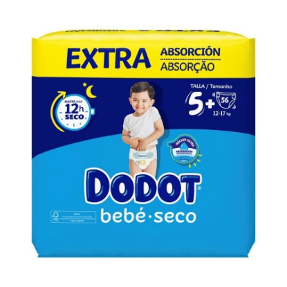 Mostrar detalhes para Fralda Azul Extra T5 12-17Kg DODOT 56un Imagem de Fralda Azul Extra T5 12-17Kg DODOT 56un