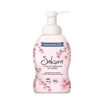 Mostrar detalhes para Sabonete Líquido Espuma Sakura Flor Cerejeira AMANHECER 300ml Imagem de Sabonete Líquido Espuma Sakura Flor Cerejeira AMANHECER 300ml
