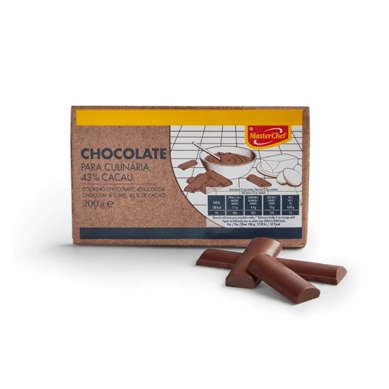 Imagem de Tablete Chocolate Culinária 43% MASTERCHEF 200g