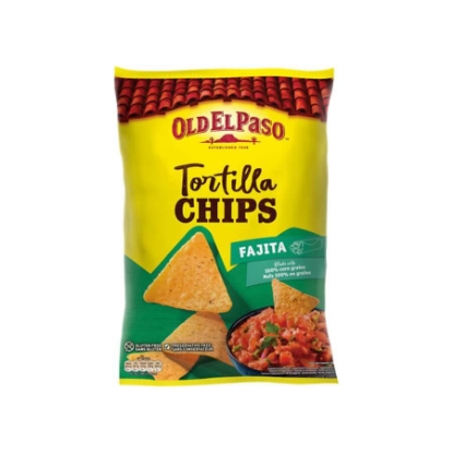 Mostrar detalhes para Tortilhas Chips Fajitas Old EL PASO 185g Imagem de Tortilhas Chips Fajitas Old EL PASO 185g