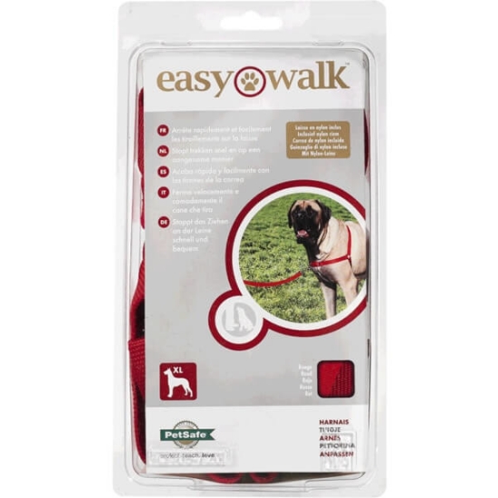 Imagem de Peitoral para Cão Vermelho Extra Grande EASY WALK emb.1 unidade