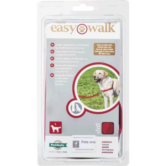 Imagem de Peitoral para Cão Vermelho Grande EASY WALK emb.1 unidade