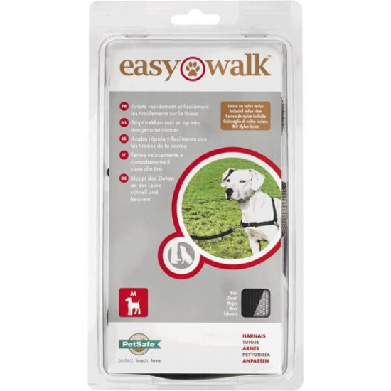 Imagem de Peitoral para Cão Preto Médio EASY WALK emb.1 unidade