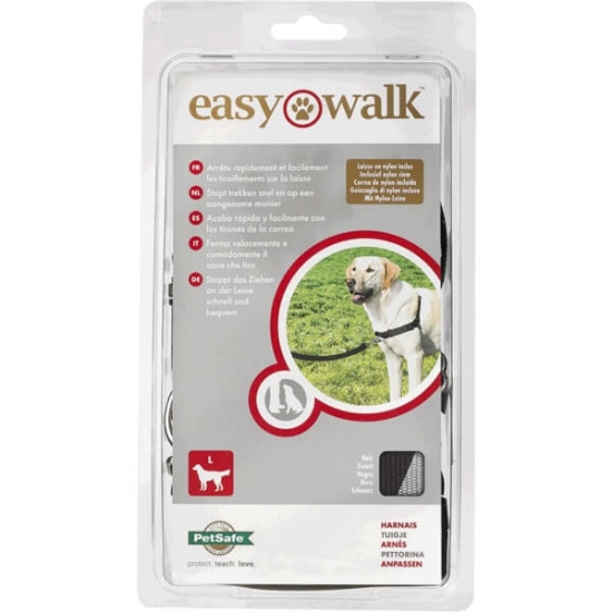 Imagem de Peitoral para Cão Preto Grande EASY WALK emb.1 unidade