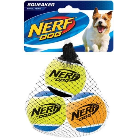 Imagem de Brinquedo para Cão Squeaker Bolas Tamanho S NERF emb.3 unidades