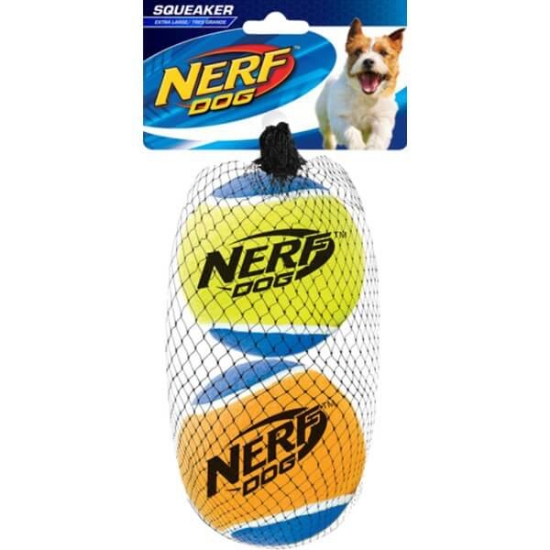 Imagem de Brinquedo para Cão Squeaker Bolas Tamanho L NERF emb.2 unidades