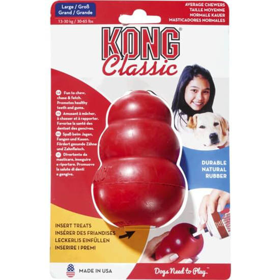 Imagem de Brinquedo para Cão Vermelho Grande KONG CLASSIC emb.1 unidade