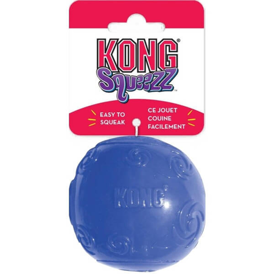 Imagem de Brinquedo para Cão Bola Azul Médio KONG SQUEEZZ emb.1 unidade