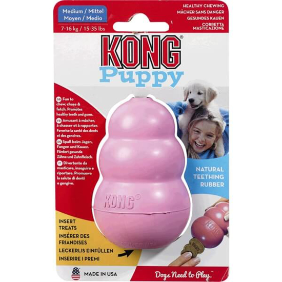 Imagem de Brinquedo para Cão Rosa Médio KONG PUPPY emb.1 unidade