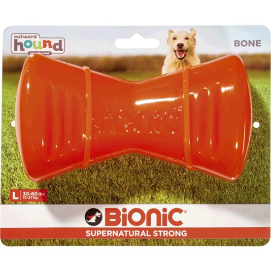 Imagem de Brinquedo para Cão Bone L Laranja OUTWARD HOUND emb.1 unidade