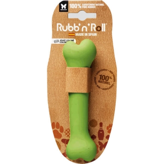 Imagem de Brinquedo para Cão Rubb'n'roll Osso Verde Tamanho M MARTIN SELLIER emb.1 unidade