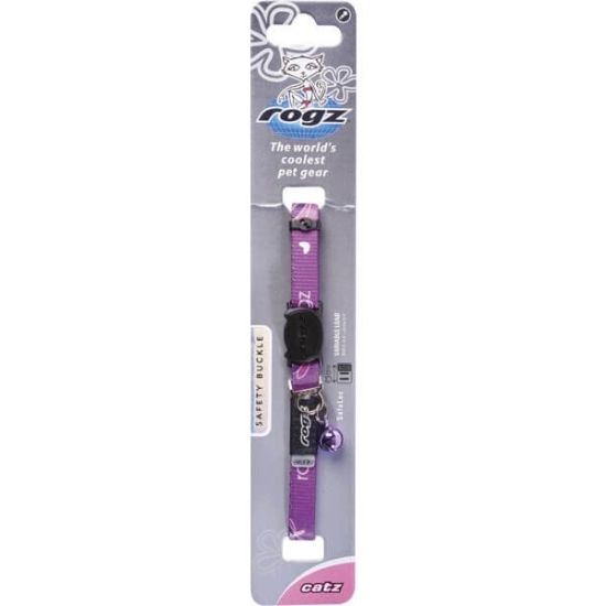 Imagem de Coleira para Gato Roxo 11 mm ROGZ emb.1 unidade