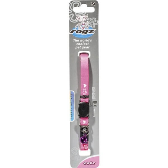 Imagem de Coleira para Gato Rosa 11 mm ROGZ emb.1 unidade