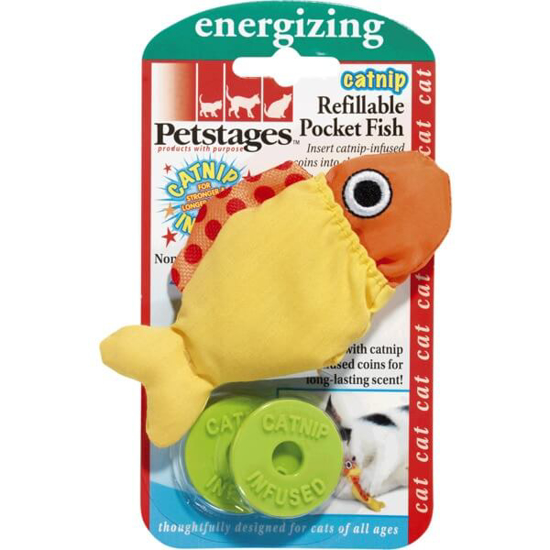 Imagem de Brinquedo para Gato Pocket Fish PETSTAGES ENERGIZING emb.1 unidade