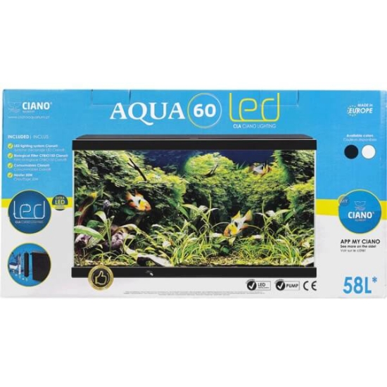 Imagem de Aquário Aqua 60 Light CIANO emb.1 unidade