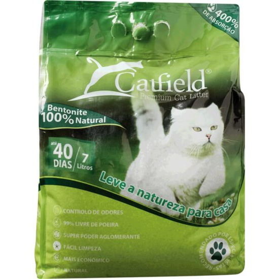 Imagem de Areia para Gato Natural 7 L CATFIELD emb.7L