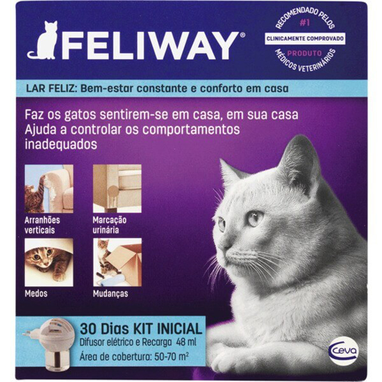 Imagem de Suplemento Calmante para Gatos Difusor e Recarga FELIWAY emb.48ml