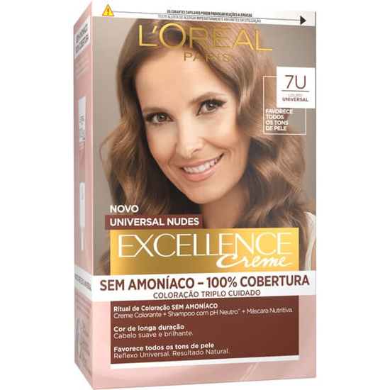 Imagem de Coloração Permanente Excellence Universal Nudes Louro 7U EXCELLENCE L'ORÉAL PARIS emb.1un