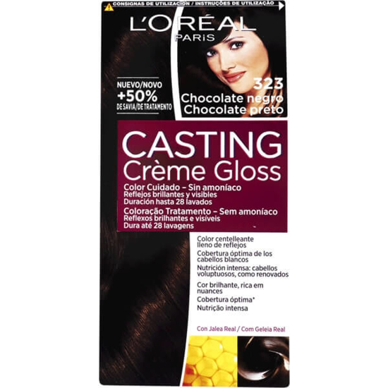 Imagem de Coloração Nº 323 Chocolate Preto CASTING CREME GLOSS emb.1 unidade