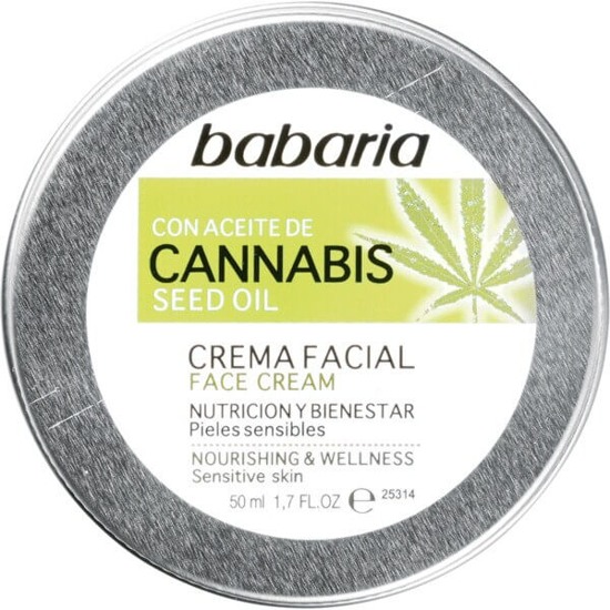 Imagem de Creme Facial Nutritivo com Cannabis Peles Sensíveis BABARIA emb.50ml