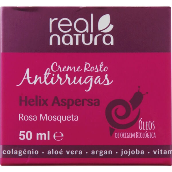 Imagem de Creme de Rosto Anti Rugas com Rosa Mosqueta REAL NATURA emb.50ml