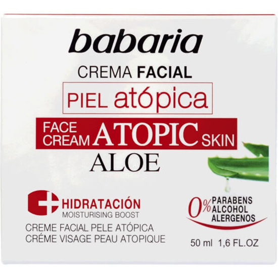 Imagem de Creme Hidratante com Aloe Vera para Pele Atópica BABARIA emb.50ml