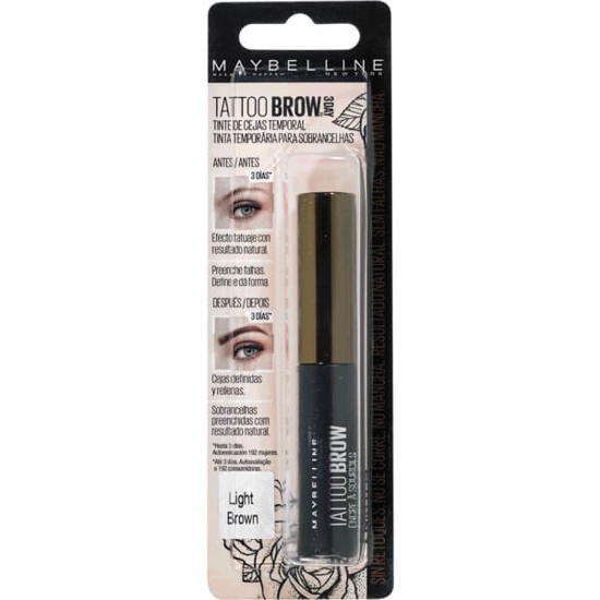 Imagem de Tinta de Sobrancelhas Tattoo Brow Gel Ink Light Brown 02 MAYBELLINE emb.1un