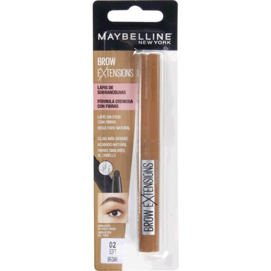 Imagem de Lápis de Sobrancelhas Nº 02 Soft MAYBELLINE BROW EXTENSIONS emb.1 unidade