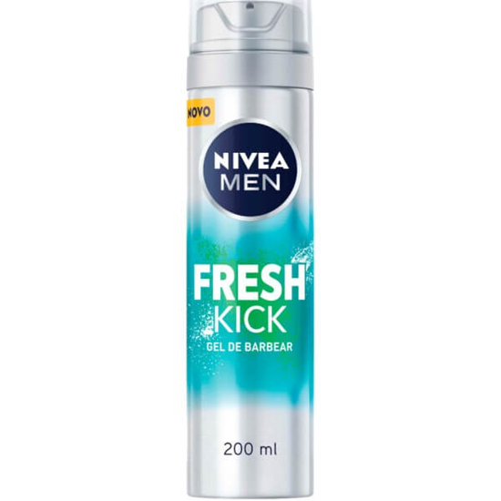 Imagem de Gel de Barbear com Menta e Água de Cato NIVEA MEN FRESH KICK emb.200ml