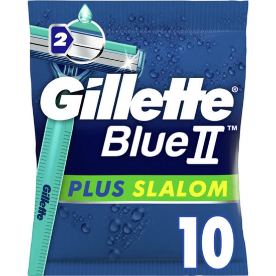 Imagem de Lâminas Descartáveis Blue II Plus Slalom GILLETTE emb.10un