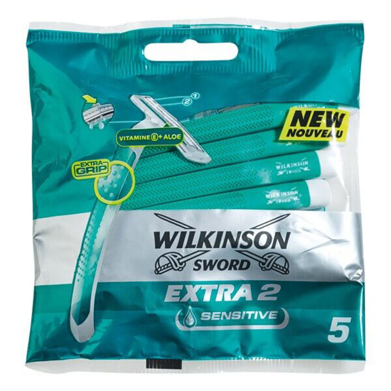 Imagem de Máquinas Descartáveis WILKINSON SWORD EXTRA 2 SENSITIVE Pack 5 + 2 Grátis emb.7 unidades