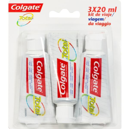 Imagem de Pasta de Dentes COLGATE TOTAL Pack de Viagem Pack 3 emb.20ml