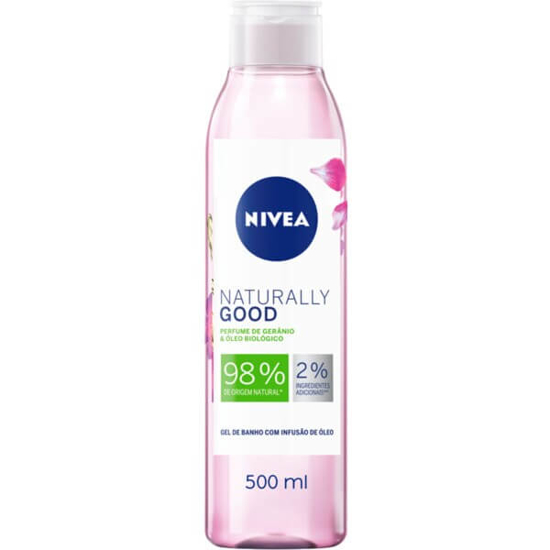 Imagem de Gel de Banho com Infusão de Óleo Perfume de Gerânio NIVEA NATURALLY GOOD emb.500ml