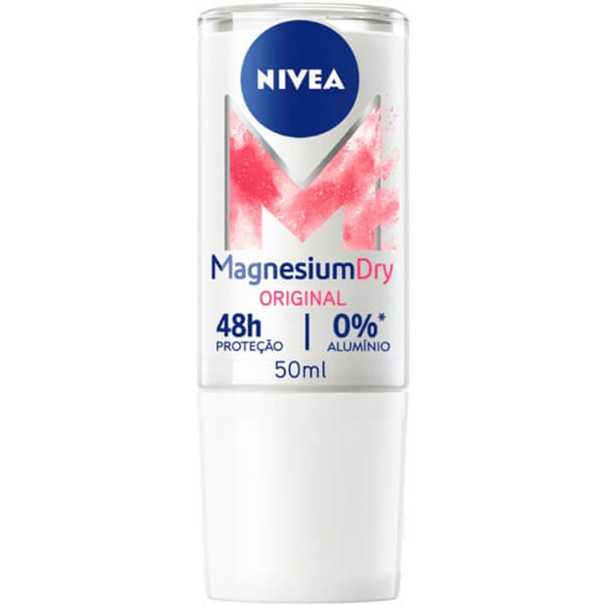 Imagem de Desodorizante Roll On Magnesium Dry Original Suave e Floral NIVEA emb.50ml