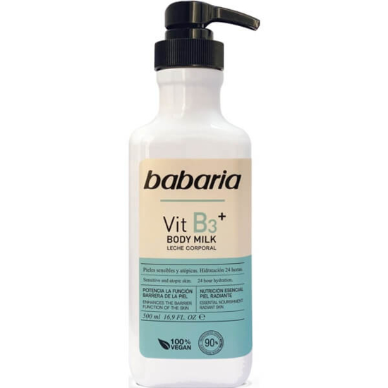 Imagem de Leite para o Corpo Vitamina B3+ BABARIA emb.500ml