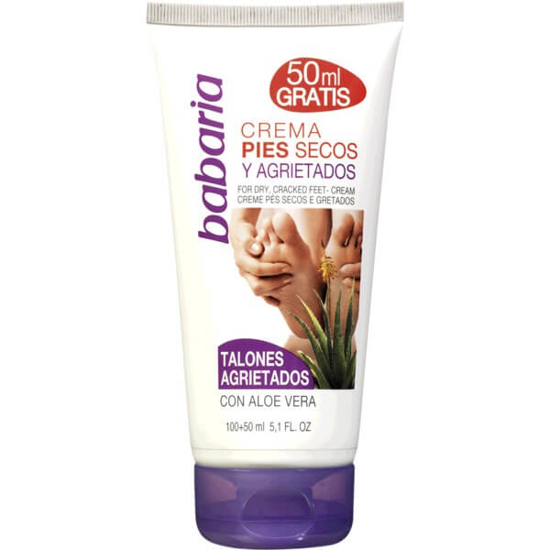 Imagem de Creme de Pes Secos e Gretados Aloe Vera Babaria 150ml